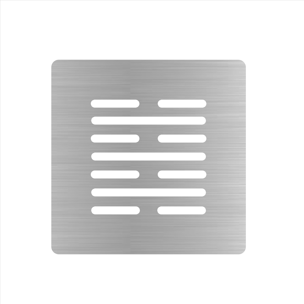 square stainless steel drain plate