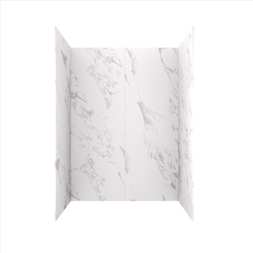 4 piece marble design shower wall set